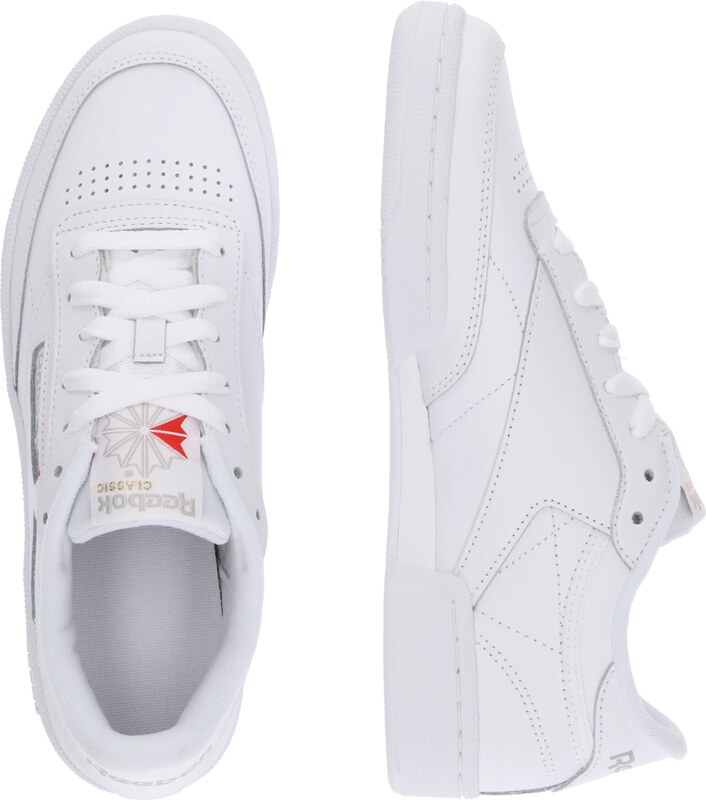 Reebok Madalad ketsid 'Club C 85' hall / punane / valge