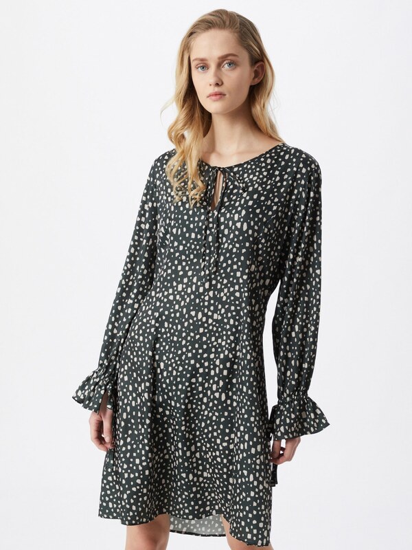 NU-IN Kleit tumehall / valge