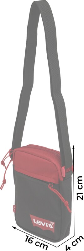 LEVI'S  Õlakott punane / must