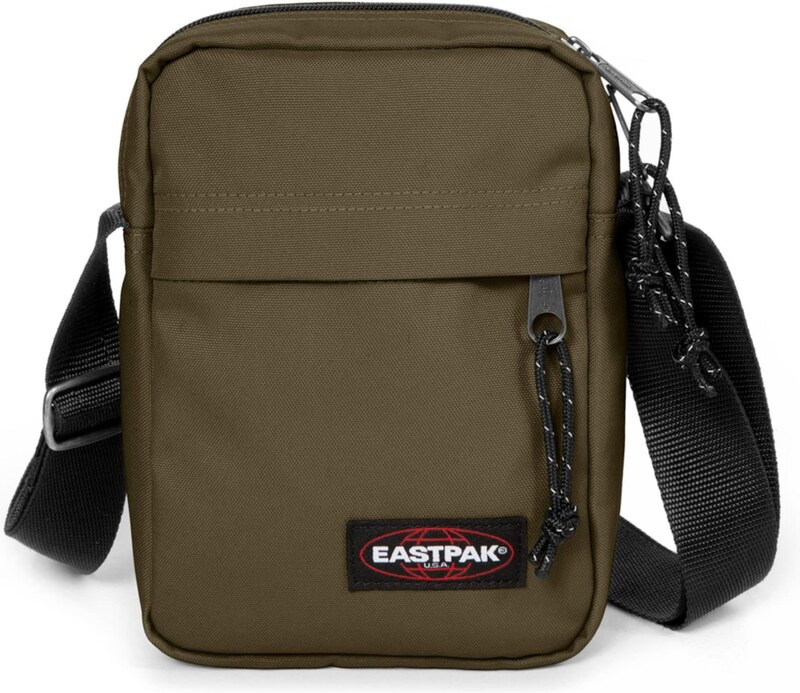 EASTPAK Õlakott 'The One' oliiv / punane / must / valge