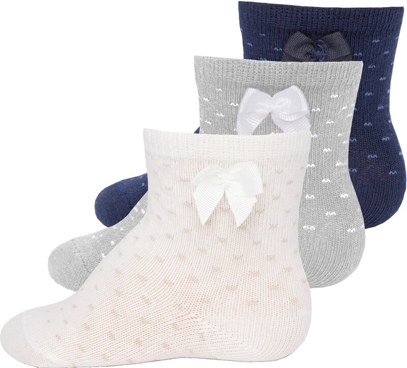 EWERS Sokid kreem / kitt / tumesinine / meleeritud hall / valge