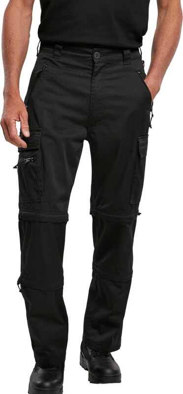 Brandit Klapptaskutega püksid 'Savannah' must