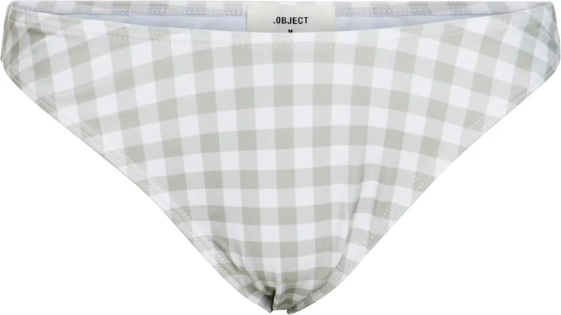 OBJECT Bikiinipüksid 'Rasmine' pastellroheline / valkjas