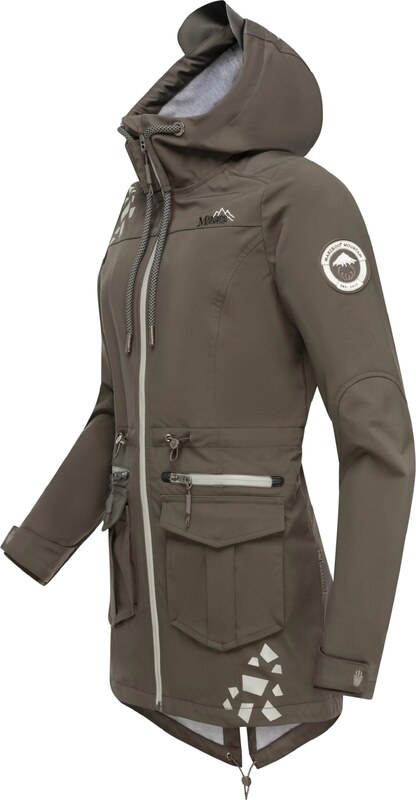 MARIKOO Funktsionaalne jope 'Ulissaa' hall / mudavärvid