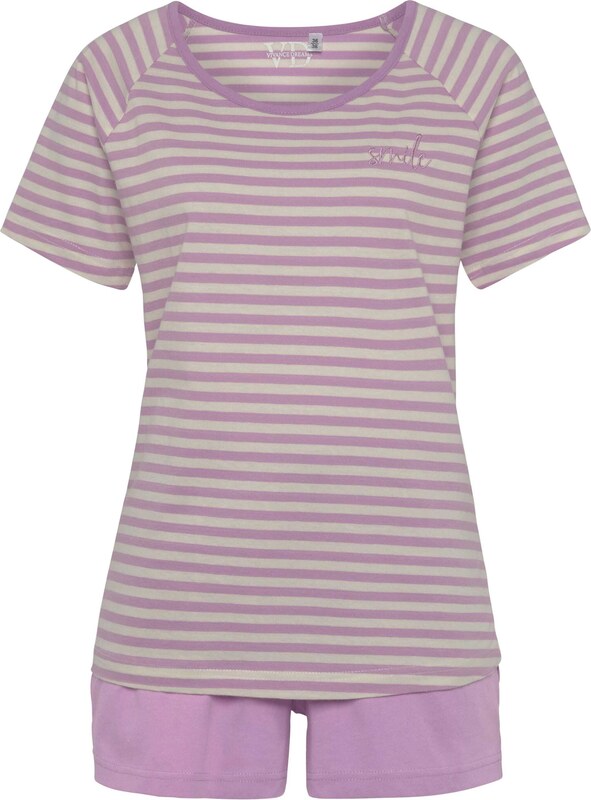 VIVANCE Pidžaama 'Dreams' kreem / lilla