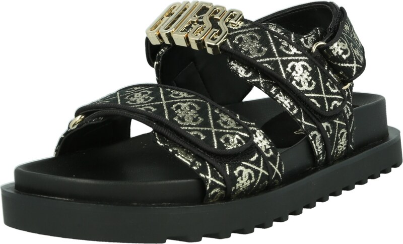 GUESS Sandaal 'Fabelis' kuld / must