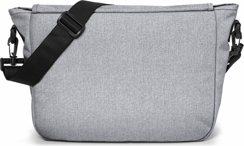 EASTPAK Meeste õlakott 'Authentic Collection JR' meleeritud hall / punane / must / valge