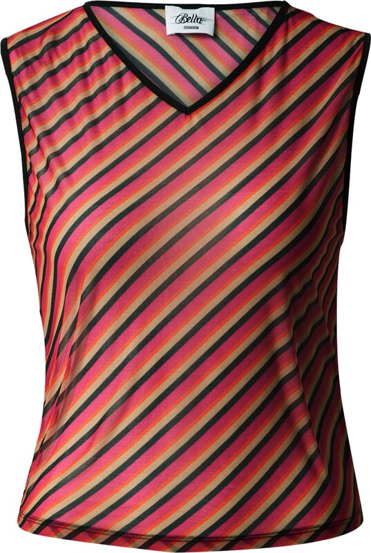 Bella x ABOUT YOU Topp 'Diana' liiv / roosa / tulipunane / must