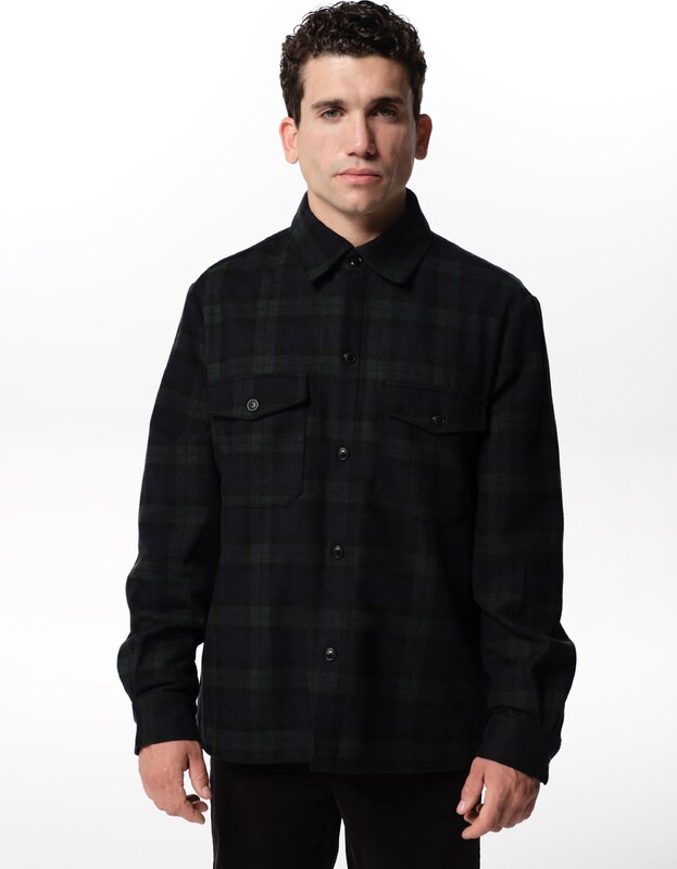 ABOUT YOU x Jaime Lorente Triiksärk 'Rene' meresinine / tumeroheline