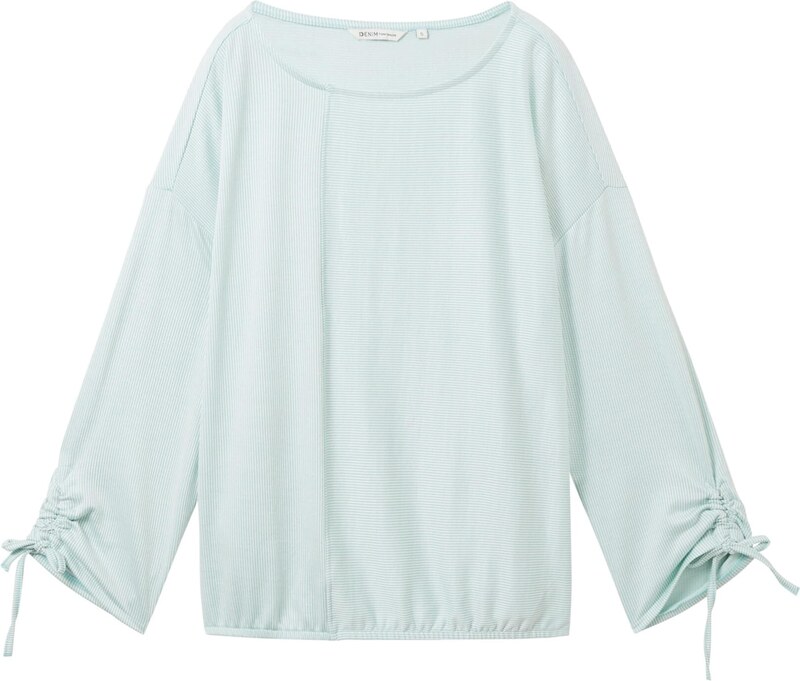 TOM TAILOR DENIM Särk mündiroheline / valge