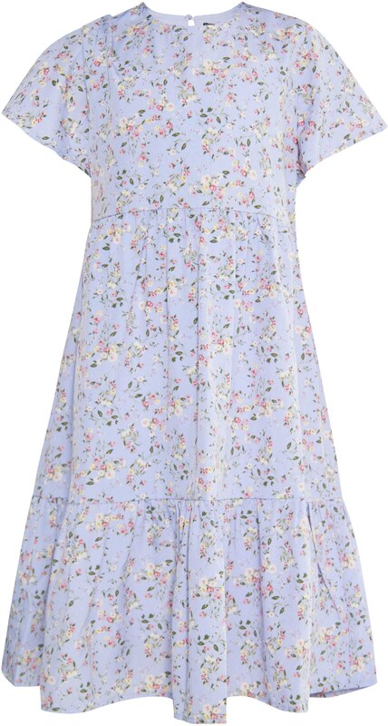 DreiMaster Vintage Kleit helesinine / mururoheline / magenta / heleroosa