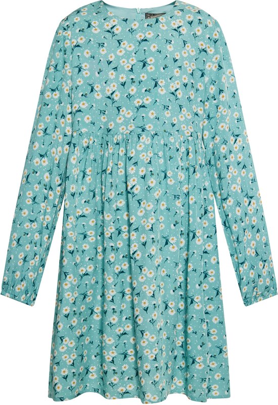 DreiMaster Vintage Kleit türkiis / kollane / tumeroheline / valge