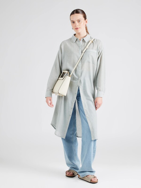 VILA Pluus 'VIABINA' tumeroheline / valge