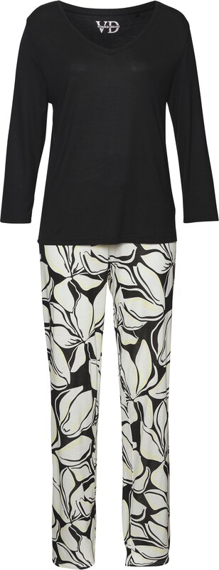 VIVANCE Pidžaama must / valge