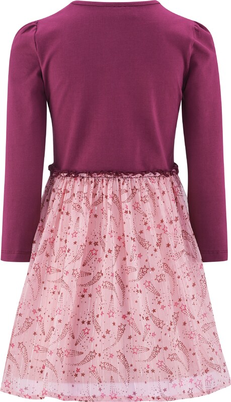 happy girls Kleit roosa / tumepunane / hõbe