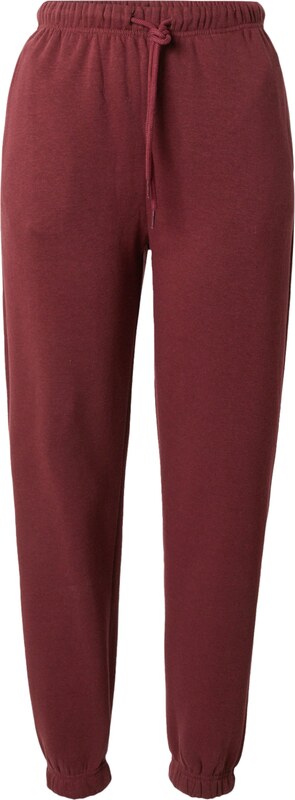 PIECES Püksid 'CHILLI' veinipunane