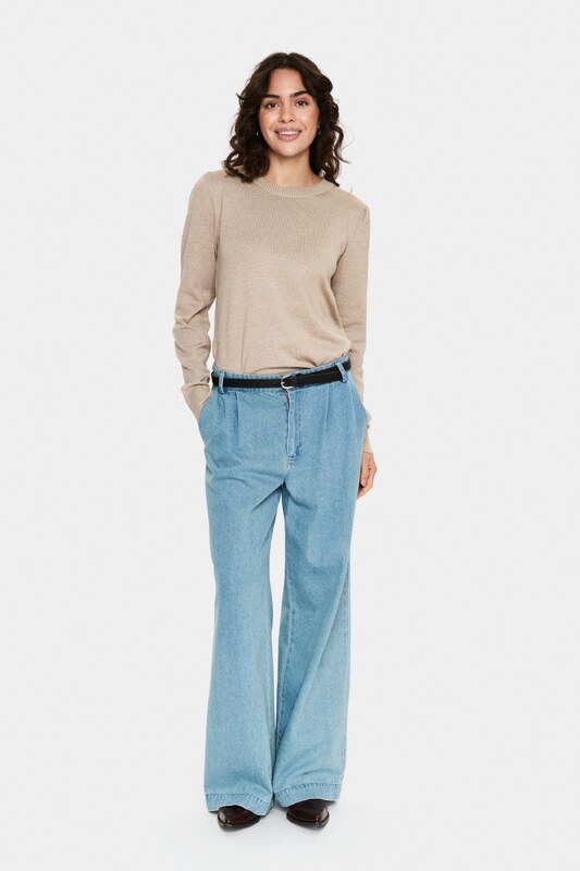 SAINT TROPEZ Kampsun 'Mila' meleeritud beež