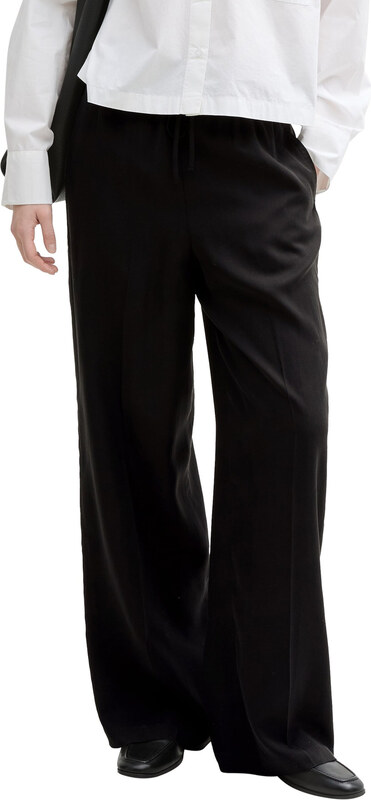 TOM TAILOR DENIM Voltidega püksid must