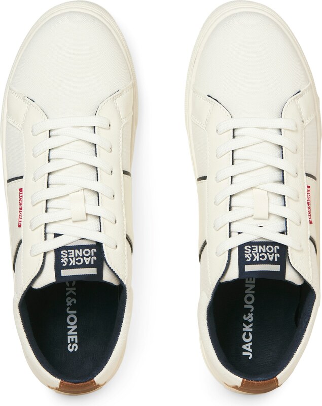 JACK & JONES Madalad ketsid must / valge