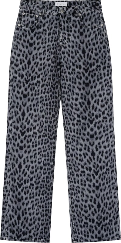 OH APRIL Teksapüksid 'Kai' hall / tumehall / must