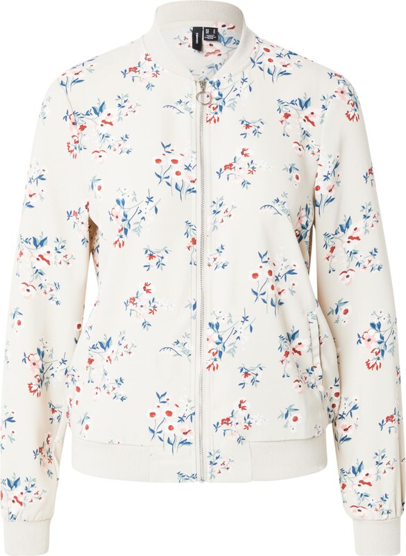 VERO MODA Kevad-sügisjope 'VMCoco' sinine / hõbehall / valge