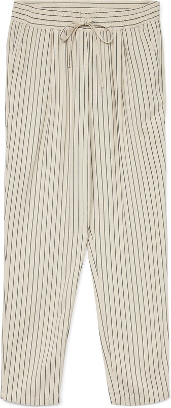 VERO MODA Voltidega püksid 'VMJesmilo' viimistlemata / must