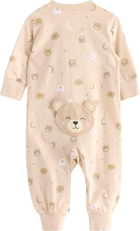 Lindex Pidžaama 'Bear' beež / tumebeež / valge