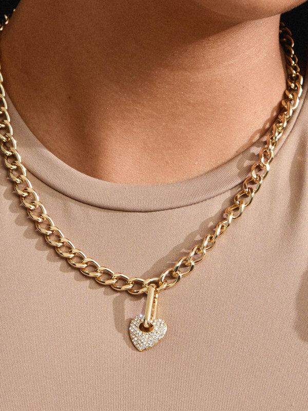 Pilgrim Ripats 'Shiny Heart' kuld / läbipaistev