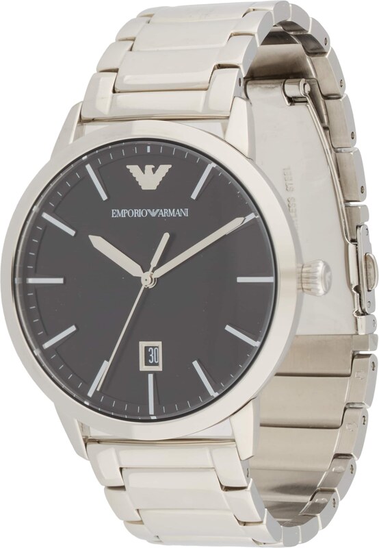 Emporio Armani Analoogkell must / hõbe