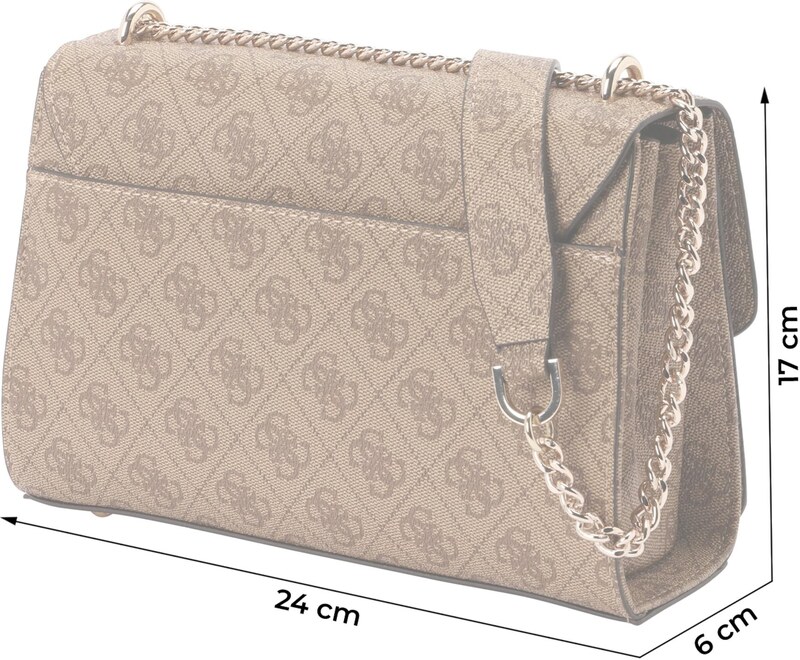 GUESS Õlakott 'CALISTA CONVERTIBLE XBODY FLAP' pruun / tumepruun