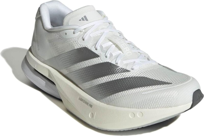 ADIDAS PERFORMANCE Jooksujalats 'ADIZERO BOSTON 13' hõbehall / valge