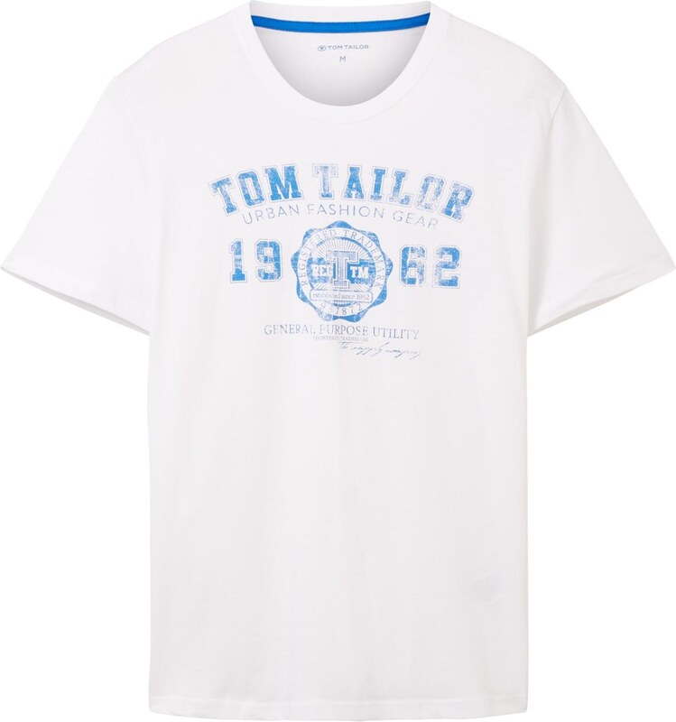 TOM TAILOR Särk taevasinine / valkjas