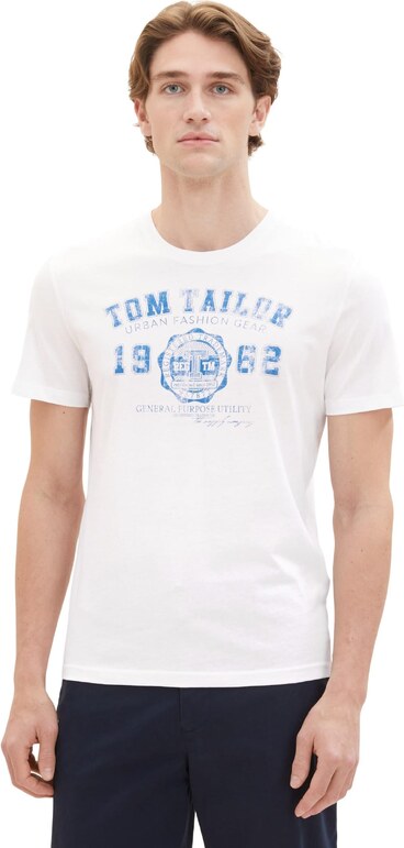 TOM TAILOR Särk taevasinine / valkjas