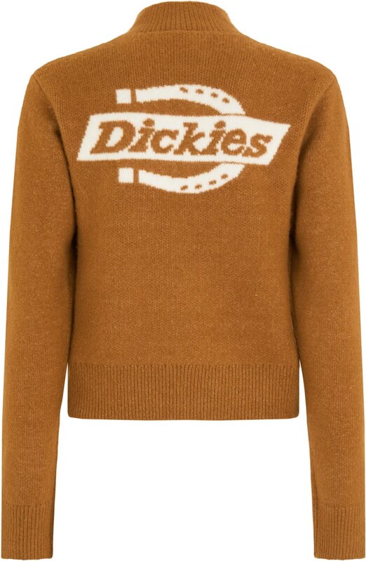 DICKIES Kampsun 'Ruston' konjak / valge