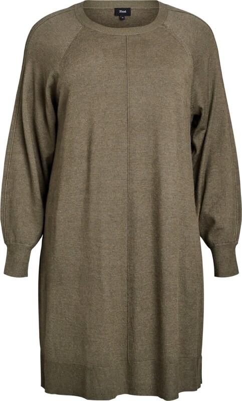 Zizzi Kootud kleit 'CAELLA' oliiv