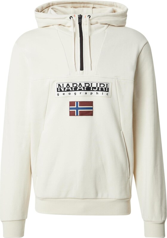 NAPAPIJRI Dressipluus 'Burgee Hzh 2.0' helepruun / tumepunane / must