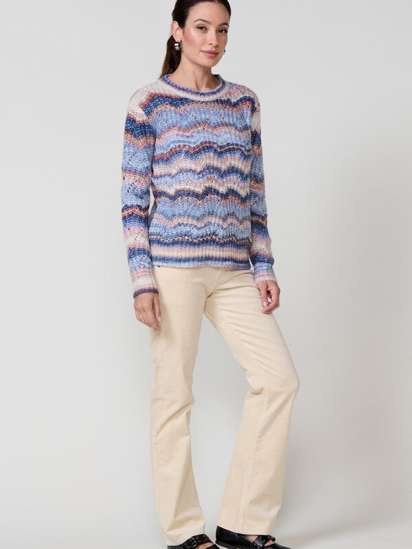 KOROSHI Kampsun sinine / tumesinine / oranž / roosa