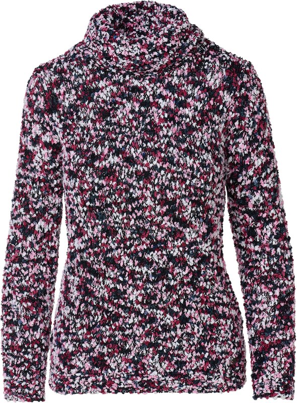 KOROSHI Kampsun petrooleum / vaarikas / heleroosa / valge