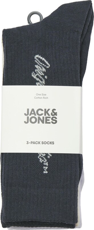 JACK & JONES Sokid 'JACNORREBRO' helehall / kuusk / must / valge
