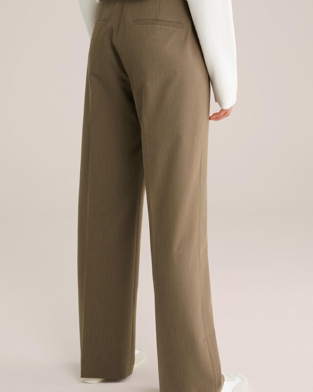 WE Fashion Viikidega püksid helepruun