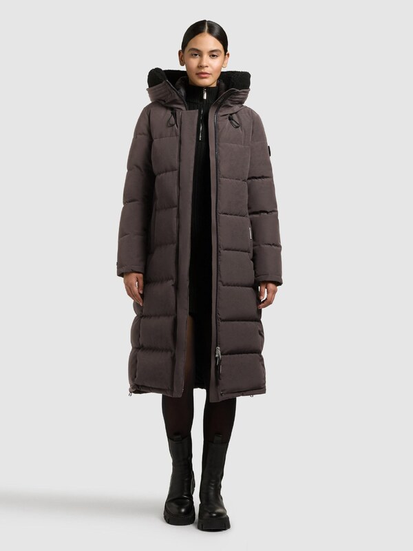 khujo Talvemantel 'Daras' tumehall / must