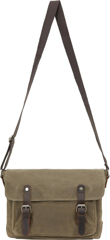 DreiMaster Vintage Meeste õlakott šoko / roheline