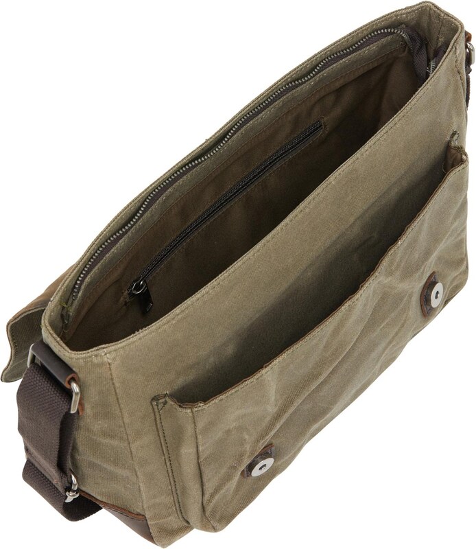 DreiMaster Vintage Meeste õlakott šoko / roheline