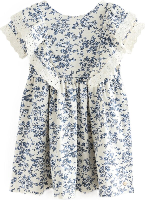 LAURA ASHLEY Kleit kreem / tumesinine