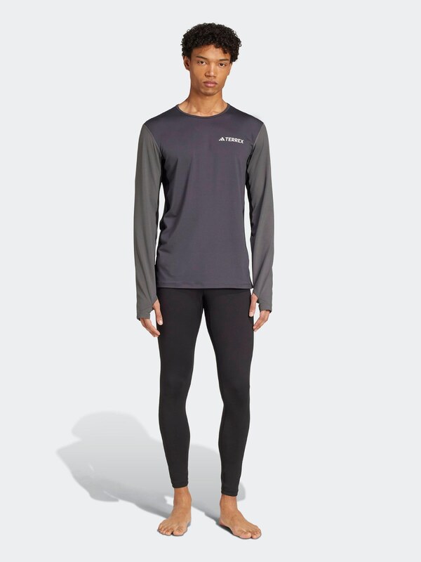 ADIDAS TERREX Spordialuspüksid 'Multi Synthetic Base Layer' must / valge