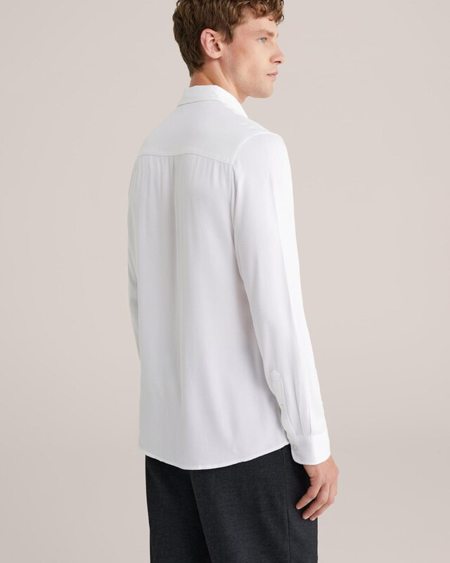 WE Fashion Triiksärk valge