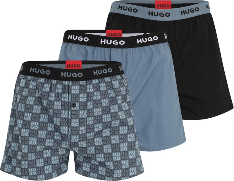 HUGO Bokserid meresinine / kuninglik sinine / must / valge