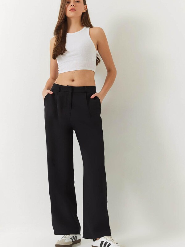 Bianco Lucci Voltidega püksid must