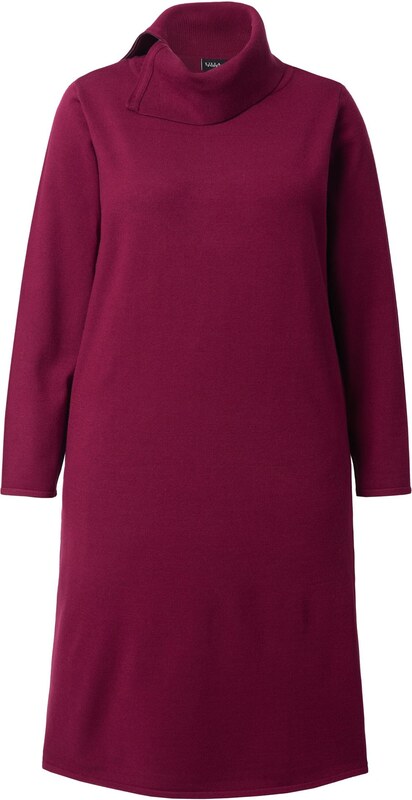 Ulla Popken Kootud kleit bordoo