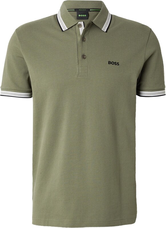 BOSS Särk 'Paddy' khaki / must / valge